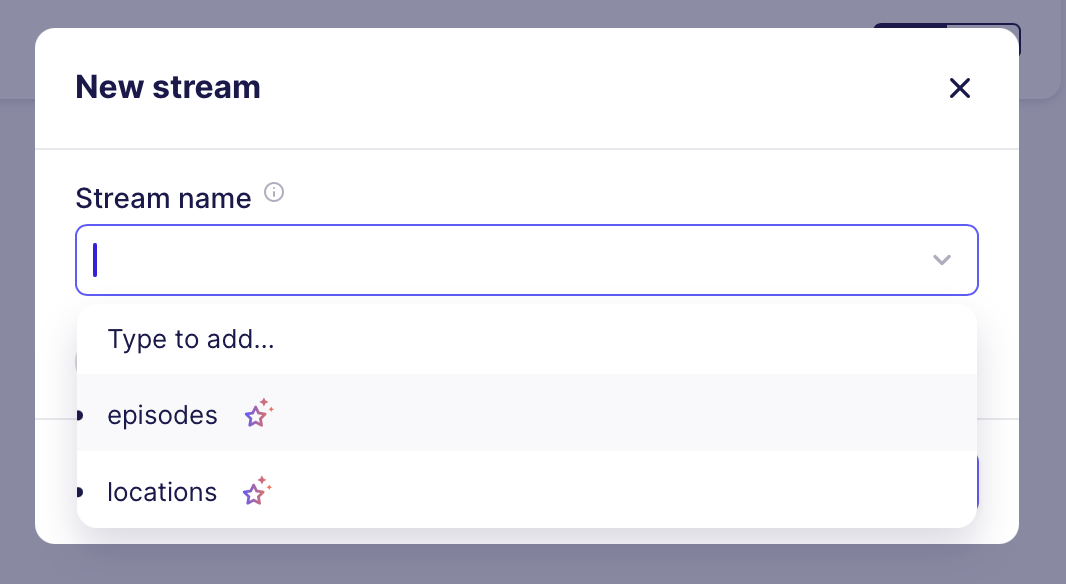 Stream Configuration